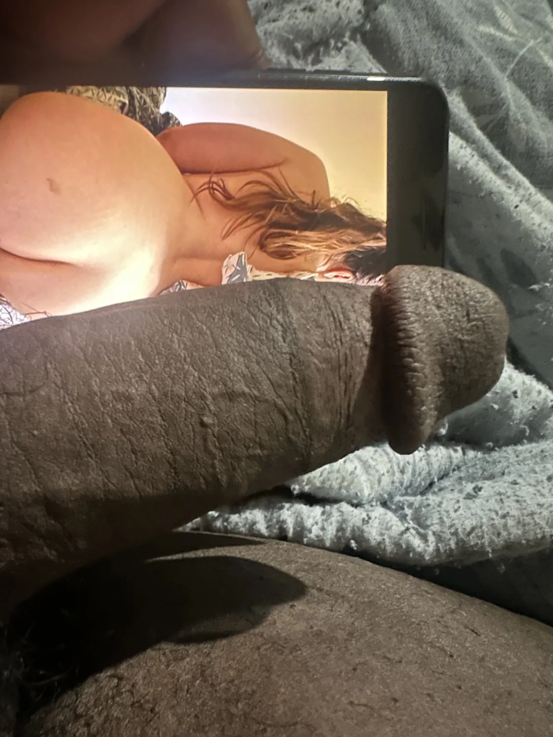 Kik grandpa.72 to see your sluts nudes like these sluts, tribbed by my black cock. No cum tribs image 3