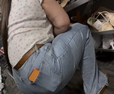 Fat booty milf in jeans (not oc) cover image