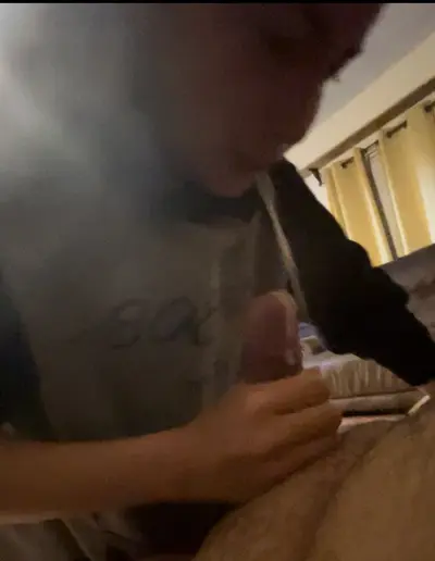 Small dick cumming in her mouth blowjob cover image