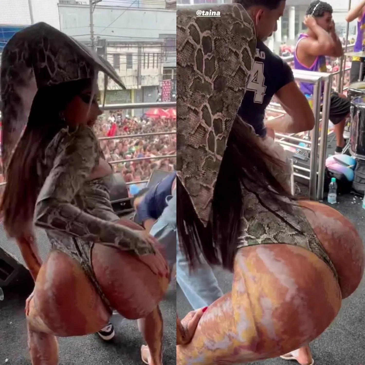 Olha como a mulher do corno ta no carnaval main image