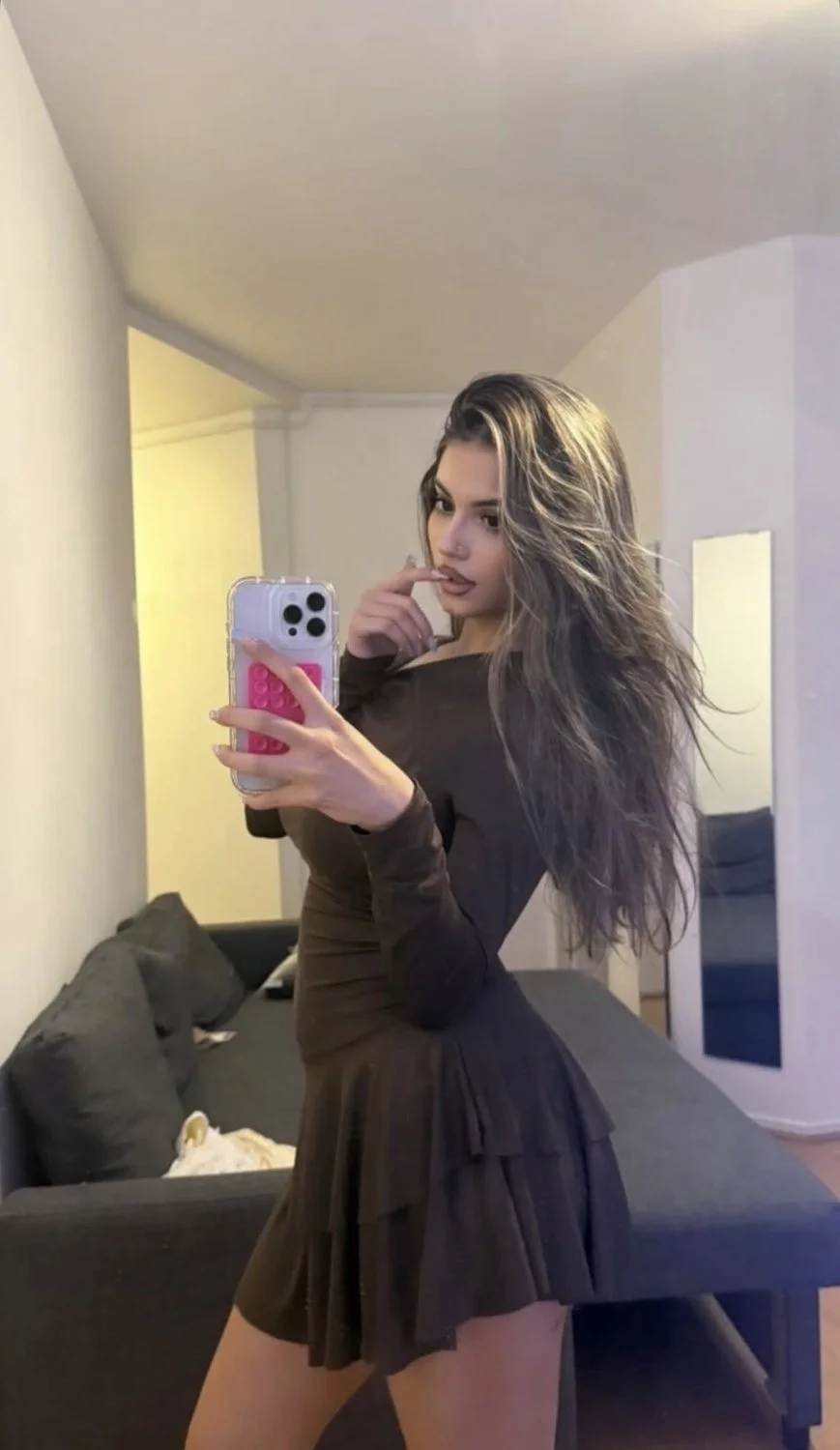 French Arabic sexy TikTok slut big boobs tits nude naked spy leak France image 11