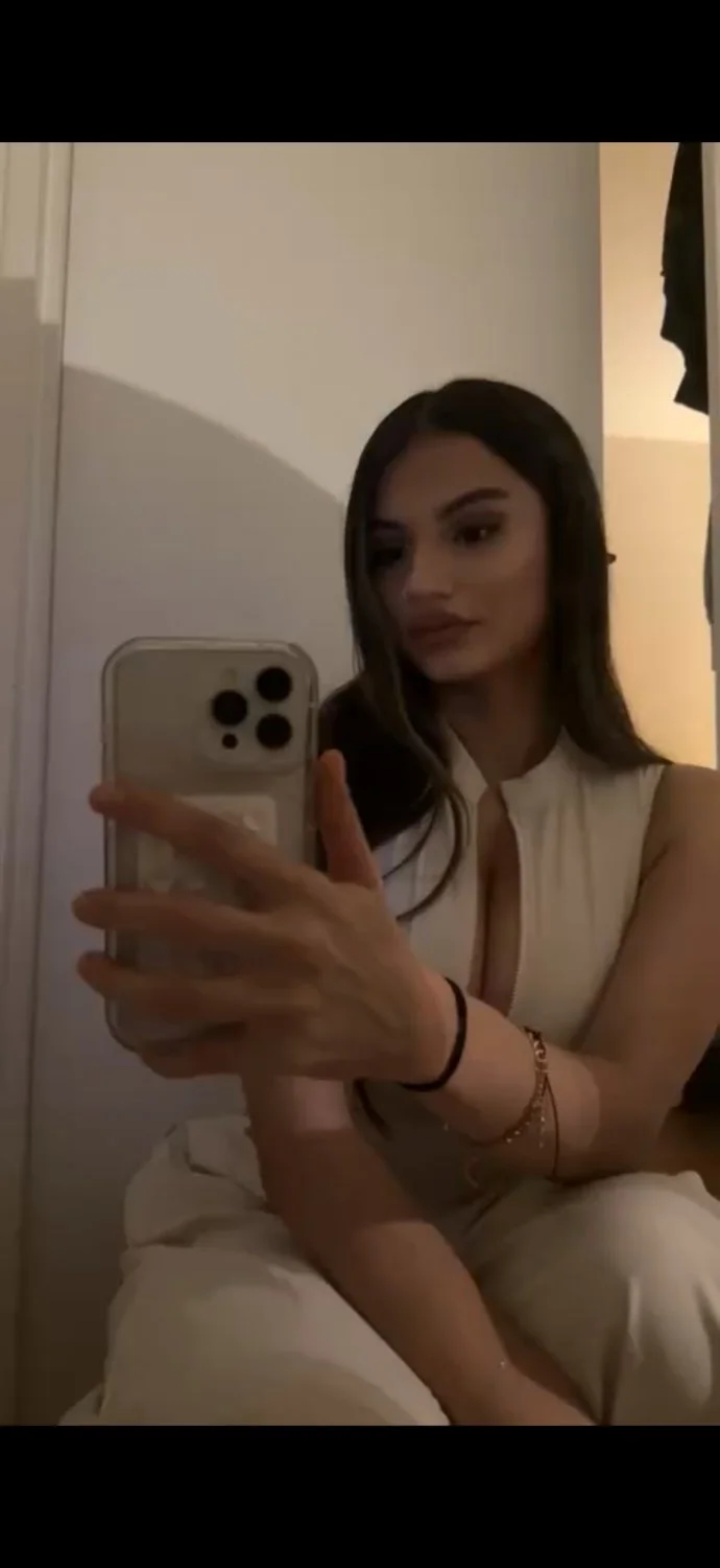 French Arabic sexy TikTok slut big boobs tits nude naked spy leak France image 30