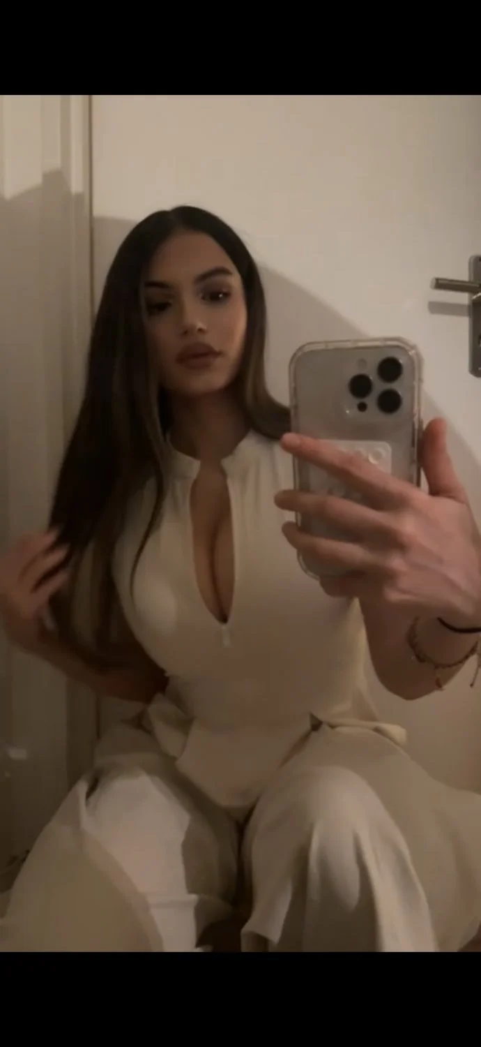 French Arabic sexy TikTok slut big boobs tits nude naked spy leak France image 32