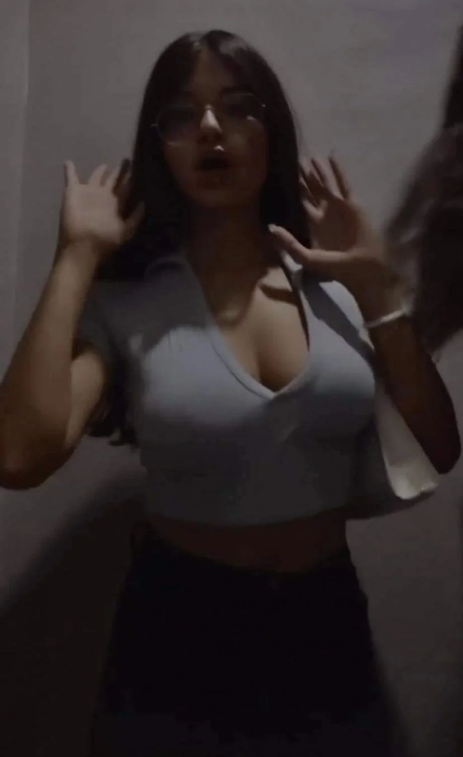 French Arabic sexy TikTok slut big boobs tits nude naked spy leak France image 34