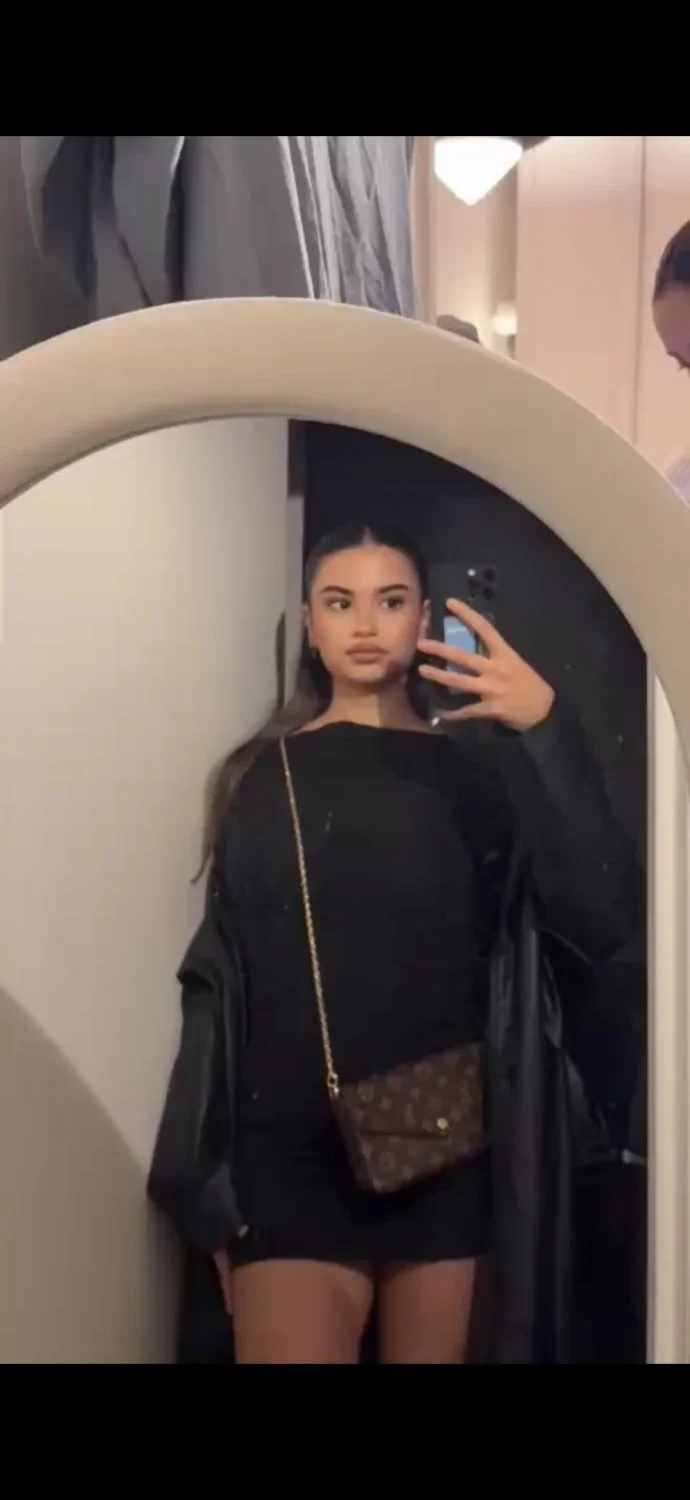 French Arabic sexy TikTok slut big boobs tits nude naked spy leak France image 39