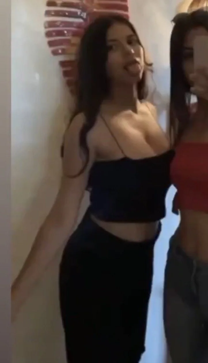French Arabic sexy TikTok slut big boobs tits nude naked spy leak France image 49