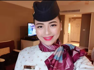 flight attendant love masturbating cover image