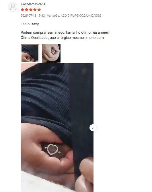 Avaliações da shopee - piercing no peito, prints 2.0 image 16