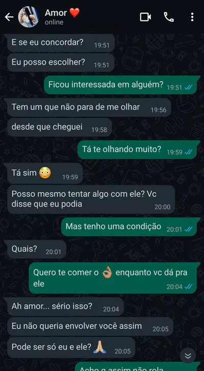Esposa pediu do marido pra dar pro personal 🍆 cover image