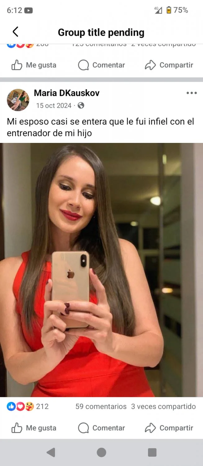 Maria DKauskov casada conductora boliviana de noticias vende contenido image 12