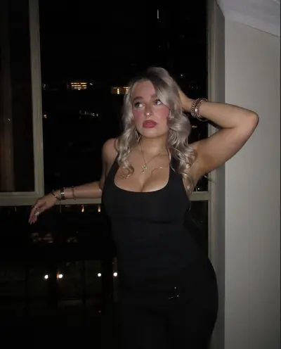 Busty blonde babe Maddy knows what she’s got. cover image