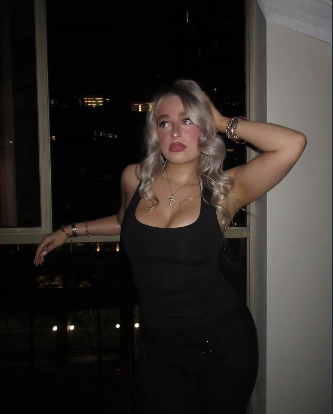 Busty blonde babe Maddy knows what she’s got. main image