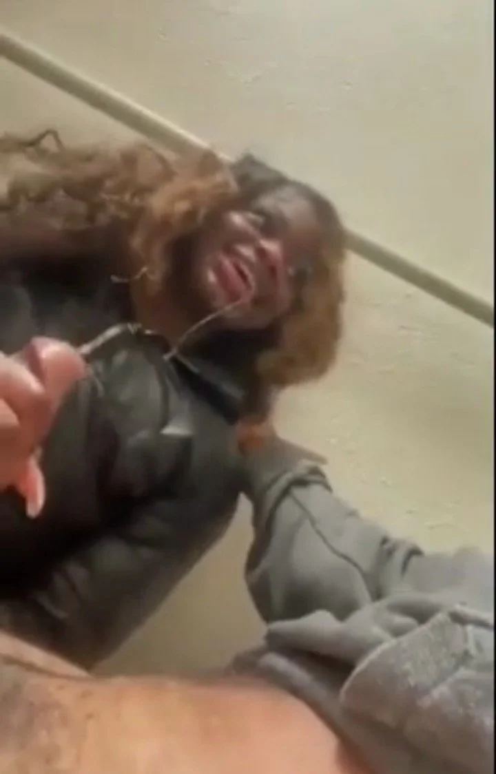 Ebony teen makes bbc cum blowjob image 2