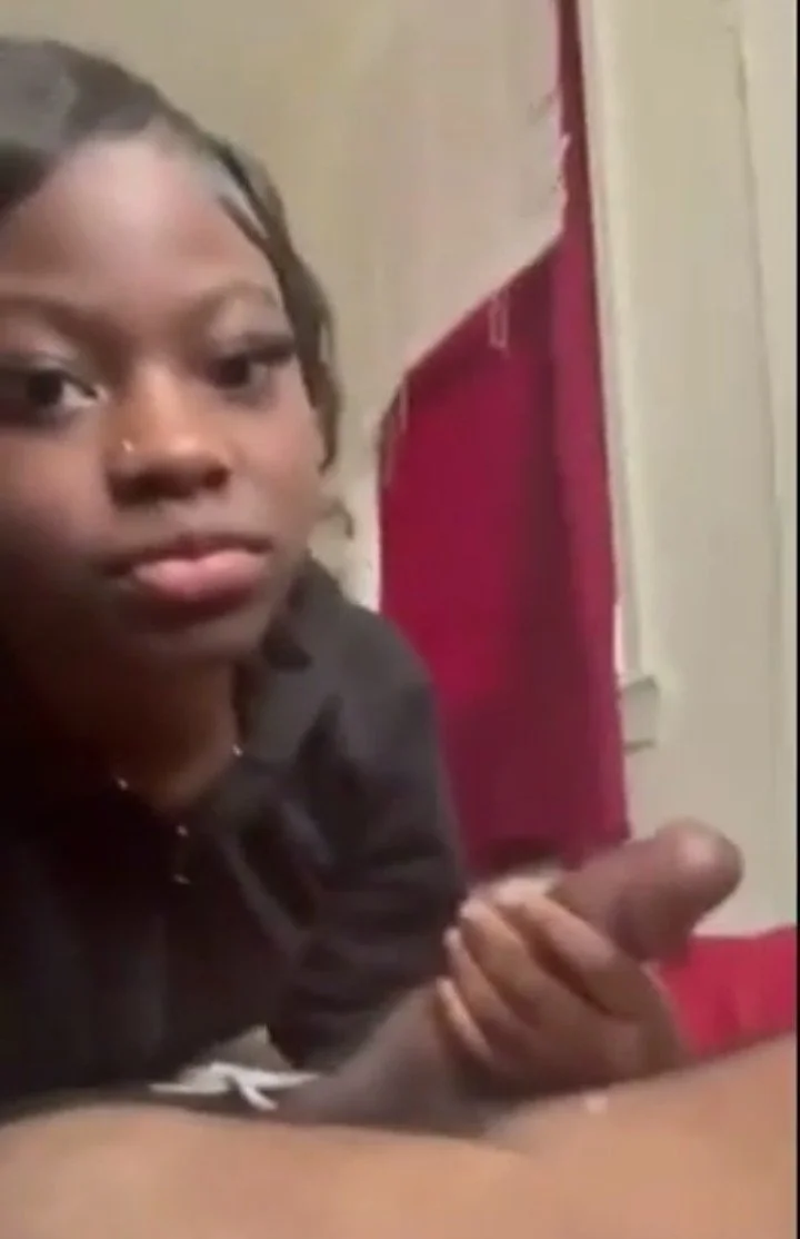 Ebony teen makes bbc cum blowjob image 3