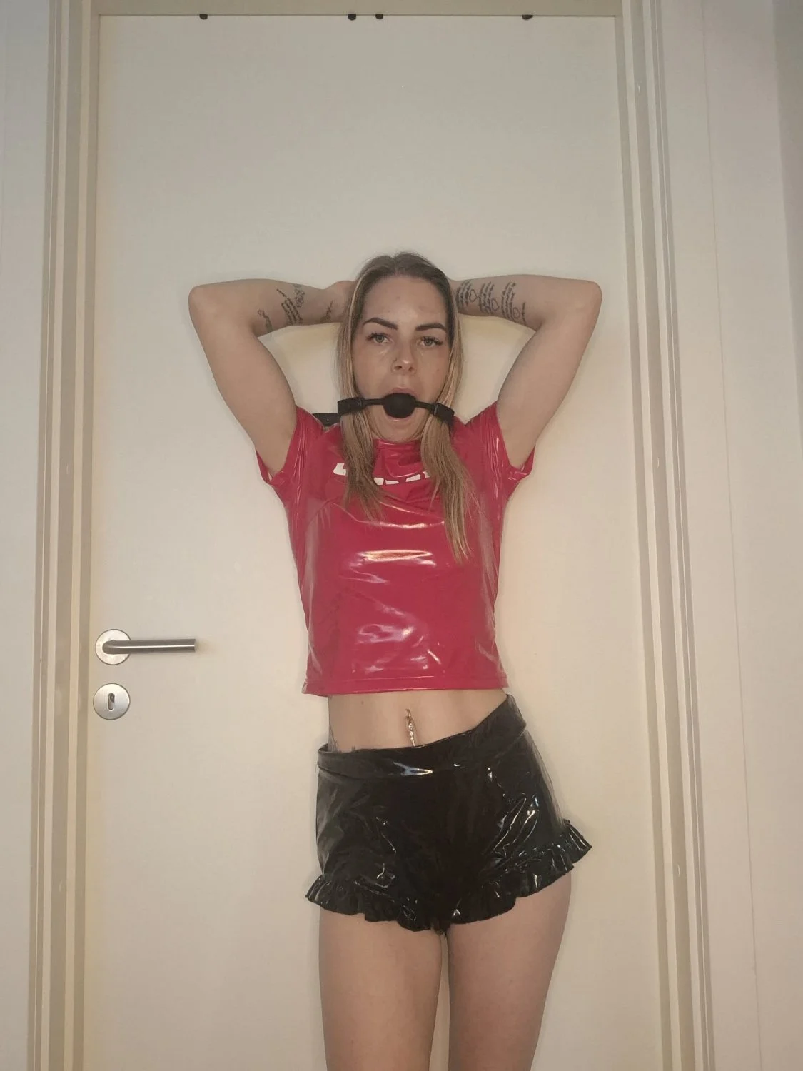 GF in sexy PVC image 12