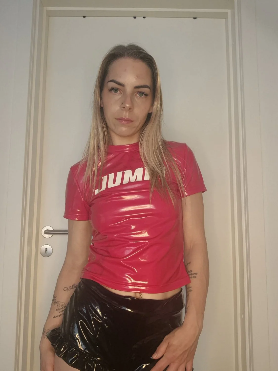 GF in sexy PVC image 5