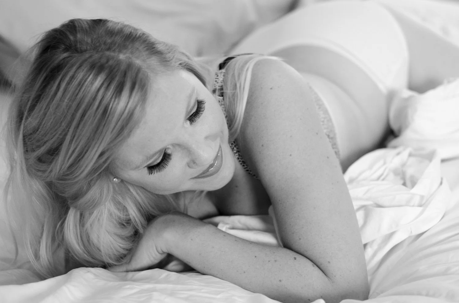 Sexy Blonde Wife’s Boudoir Pictures image 12