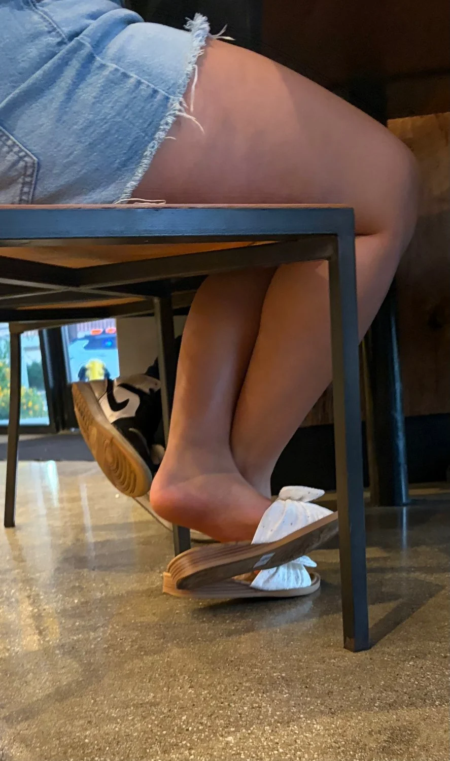 Busty Latina teen has smooth soles image 3