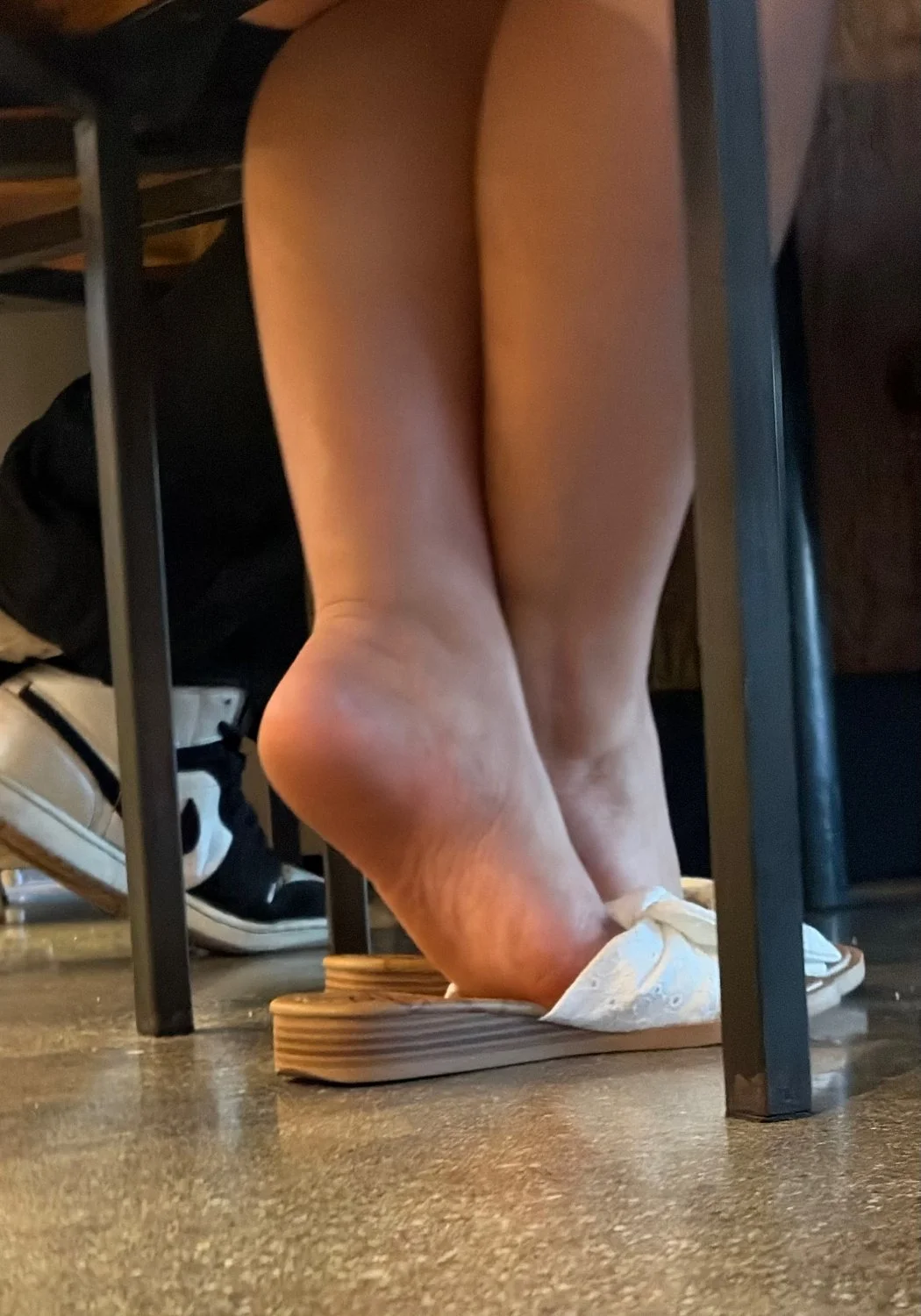 Busty Latina teen has smooth soles image 9