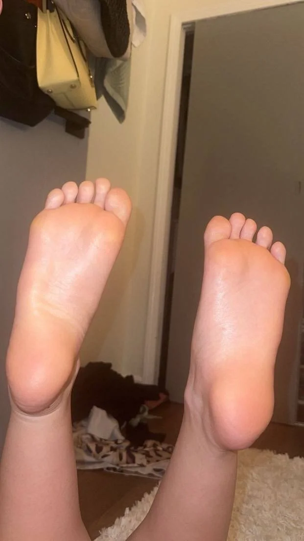 Amateur 22-Year-Old Blonde Girl Soles image 28