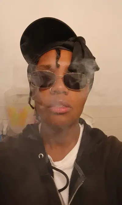 My dyke stud homegirl lost a bet on the playoffs so this is my payment cover image