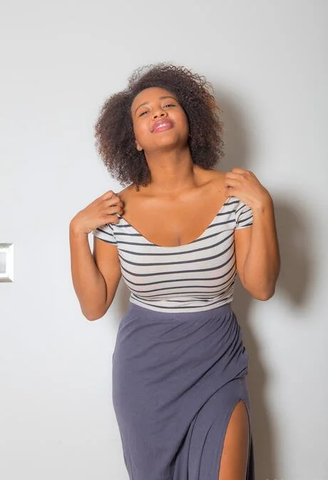 Ebony bitch exposed her self image 20