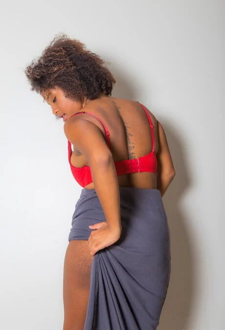 Ebony bitch exposed her self image 29