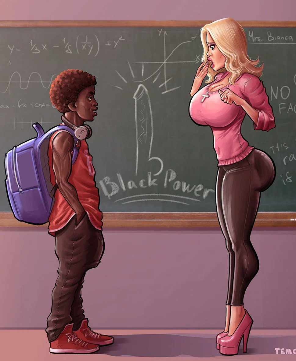 Interracial cartoon. image 6