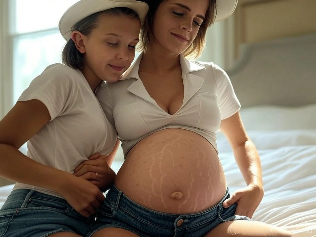 Celebrity Millie and Emma Preggo Ai fantasy image 14