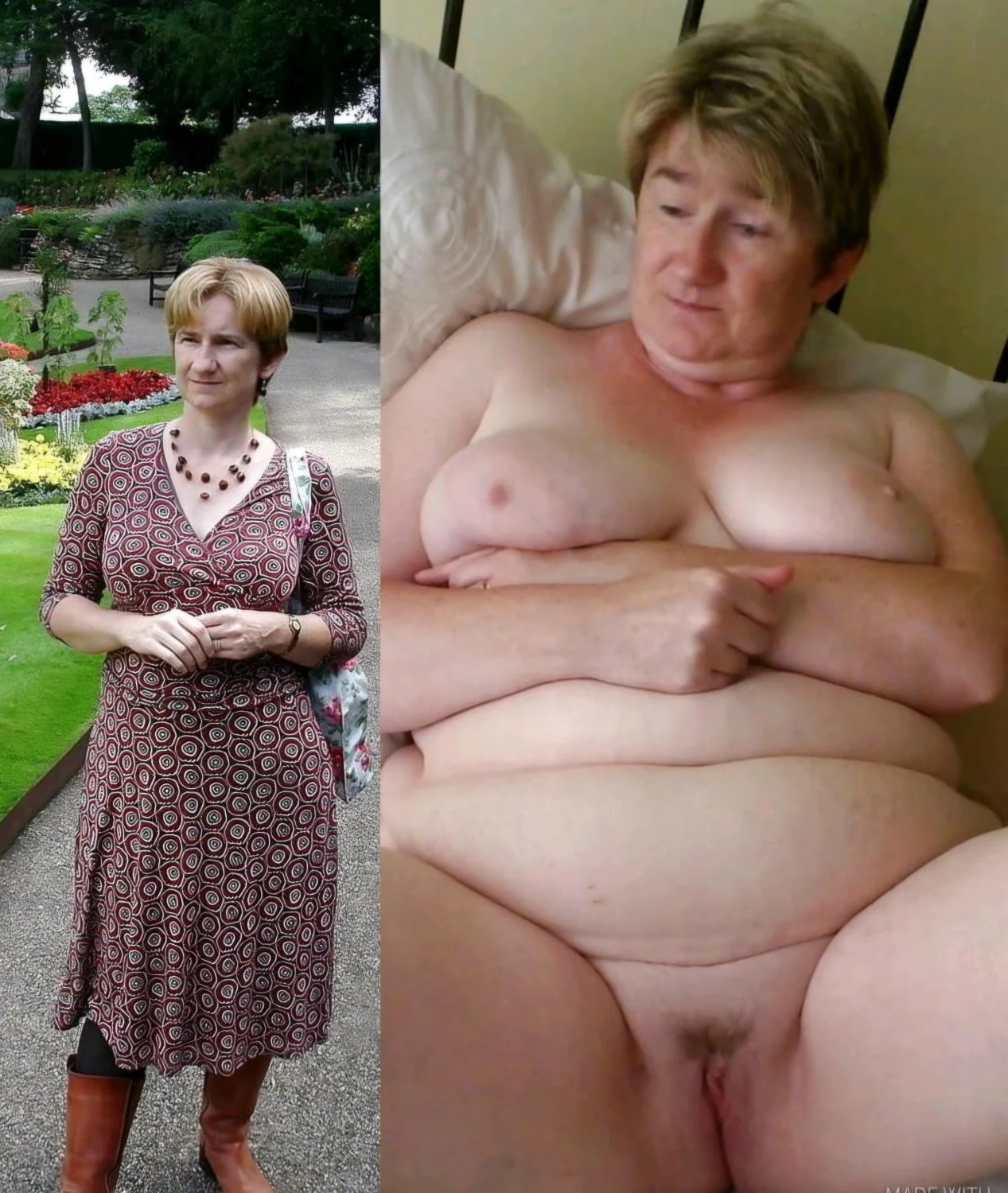 Amateur Wives Dressed Undressed image 11