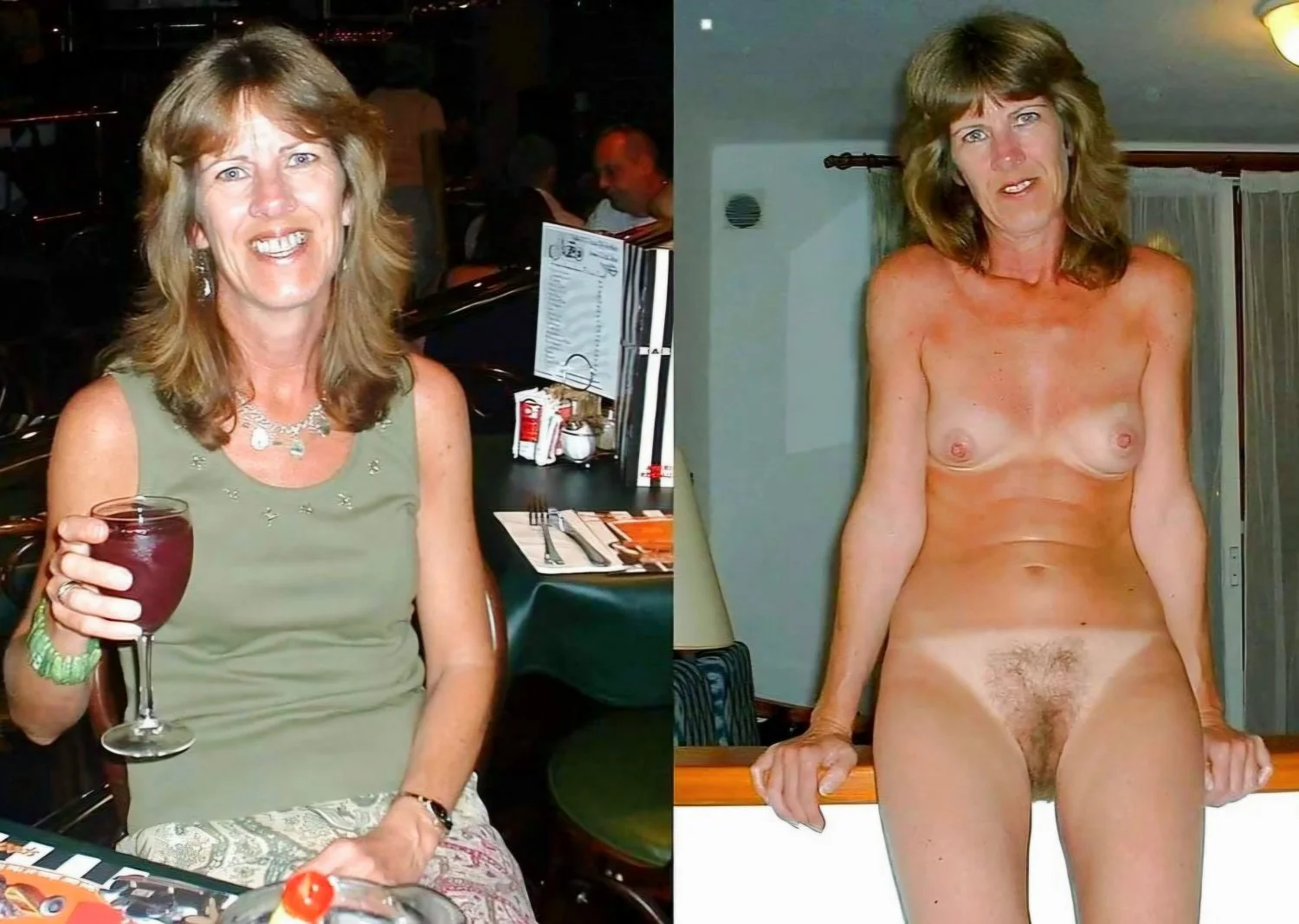 Amateur Wives Dressed Undressed image 19