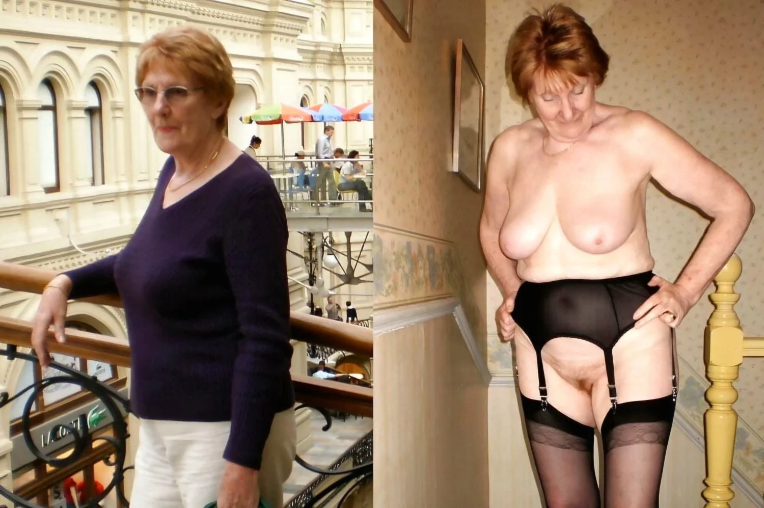 Amateur Wives Dressed Undressed image 20