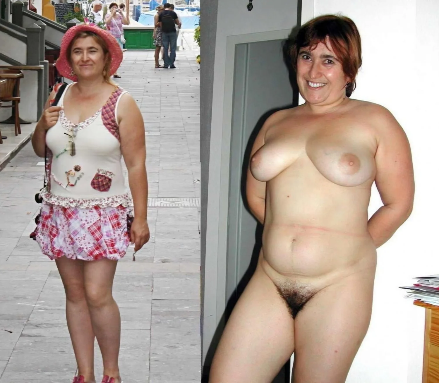 Amateur Wives Dressed Undressed image 7