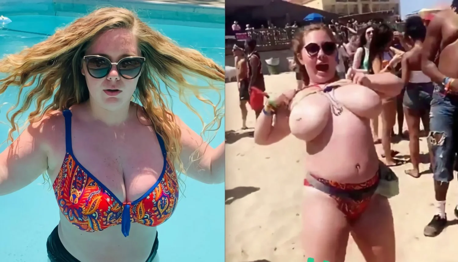Amanda groped flashing huge tits at spring break image 20