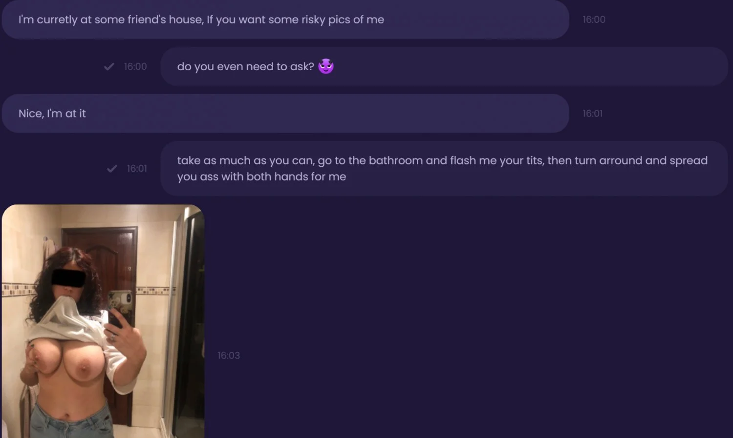 This horny whore needs humiliation, insult her in the comments for more image 8