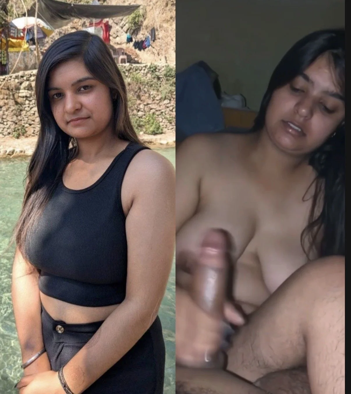 574 - Beautiful Indian girl recorded by bf image 1