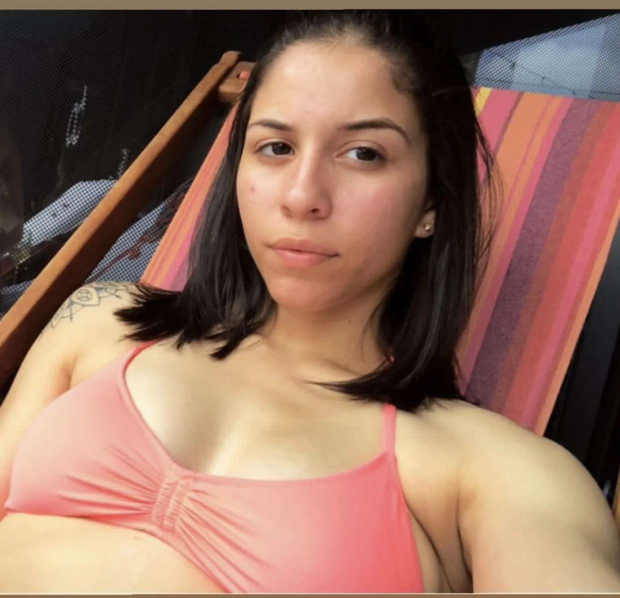 See thru shirt and camel toe main image