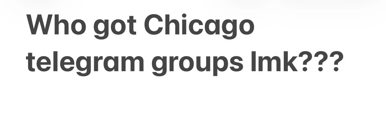Who got Chicago telegram groups? main image