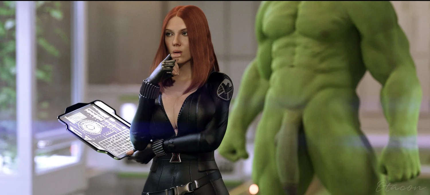 [Marvel] The Hulk fucks Black Widow image 14