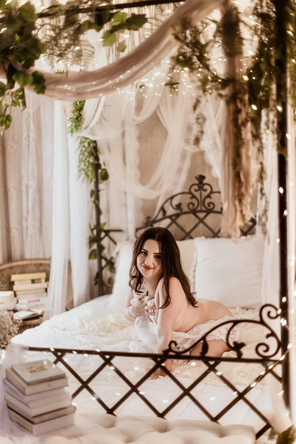 Yummy brunette boudoir image 34