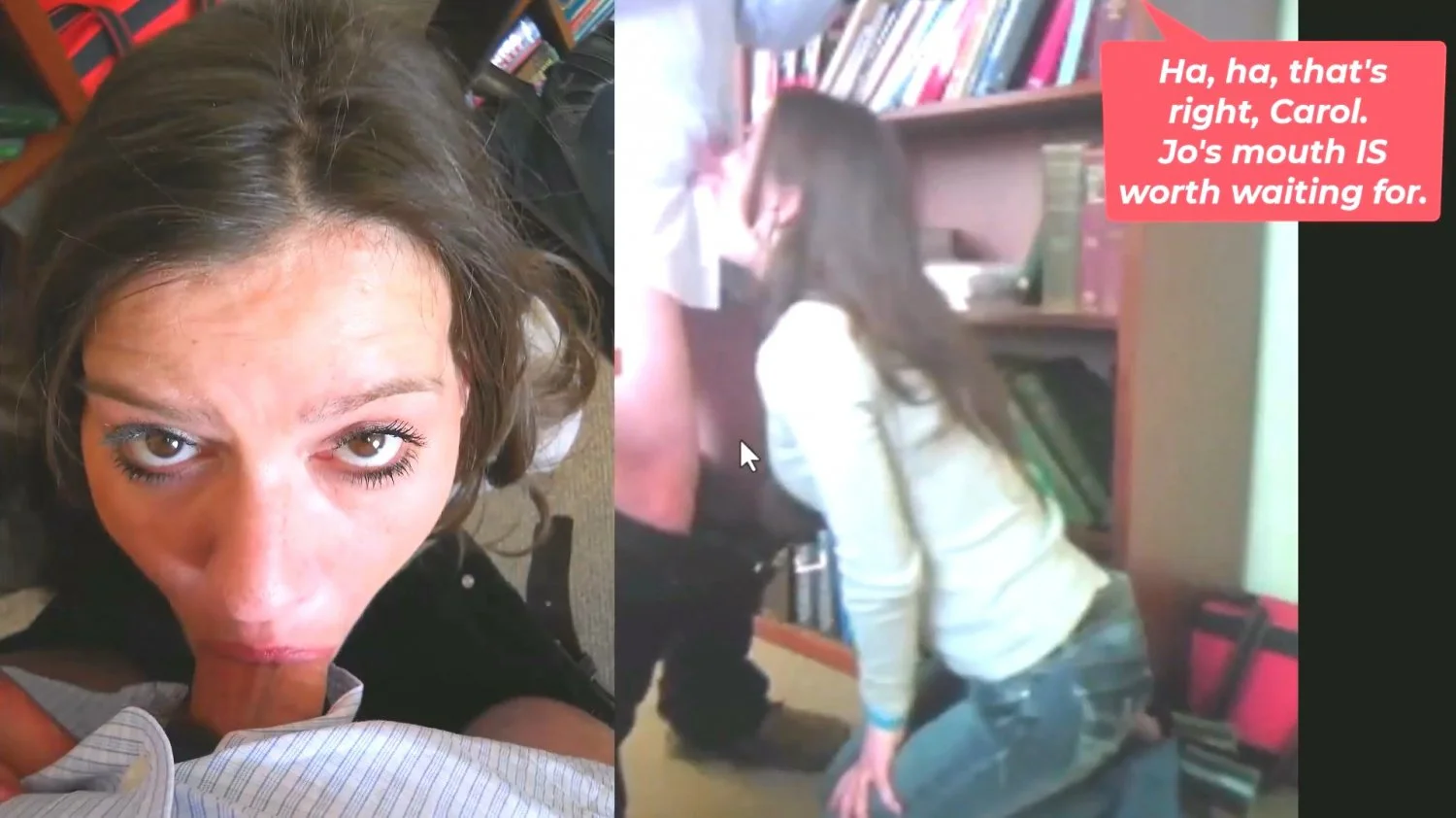 Throat-Fucked Girls on their Knees-starring JoAnne Gagen & friends image 12