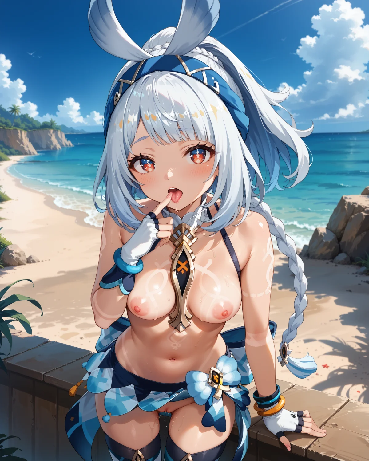 Mualani [Fucked On Beach] - Genshin Impact image 9