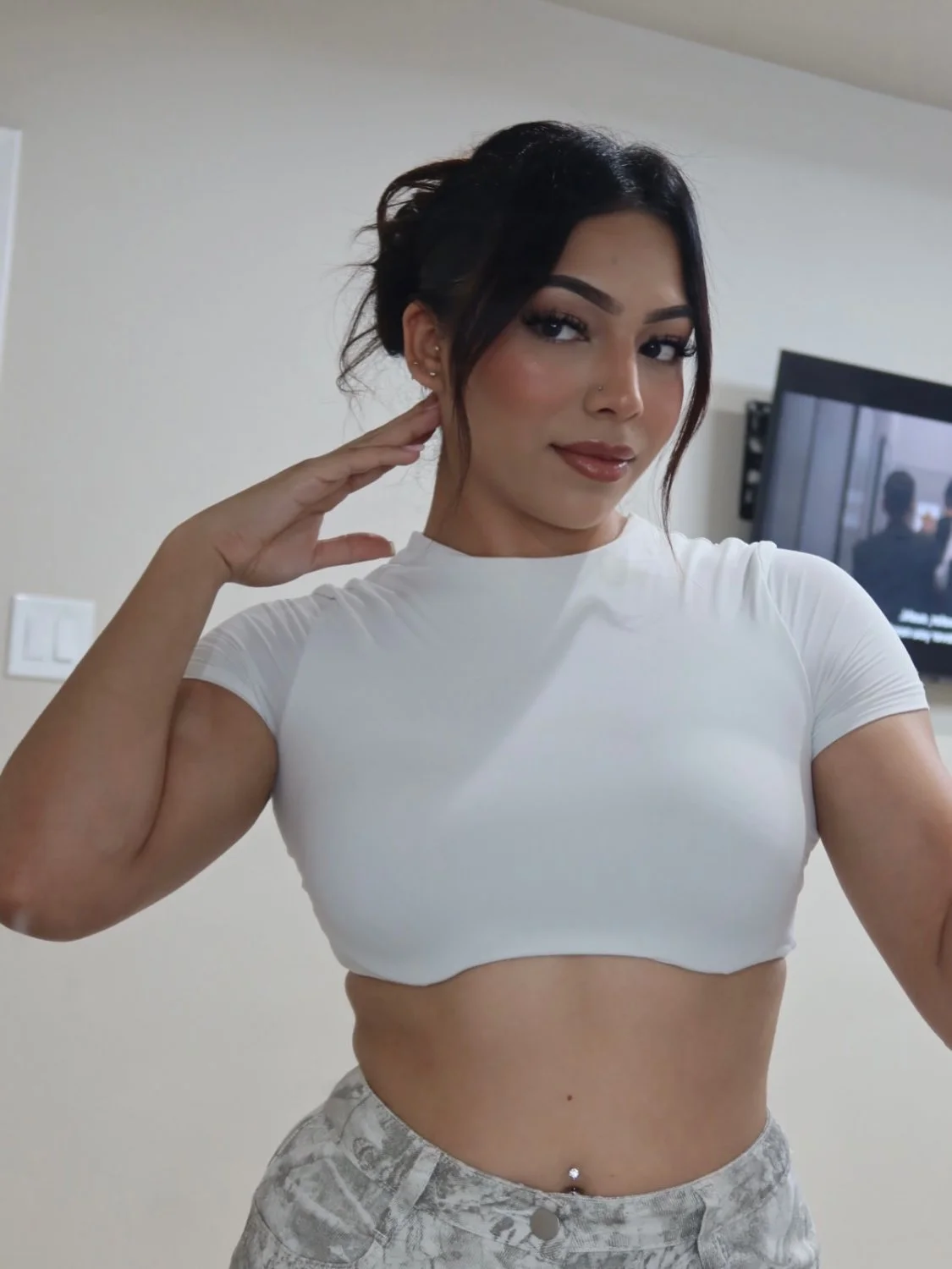 Pretty petite Mexican Latina slut Marylin loves BBC image 3