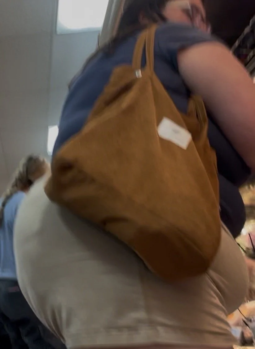 Fat frumpy nerd with huge ass in khaki shorts image 7