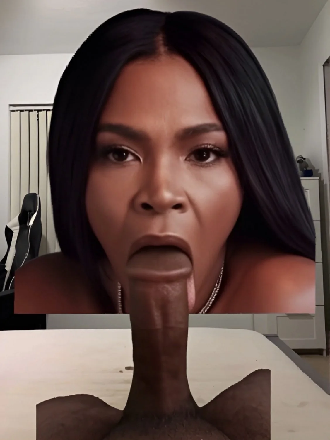 More Nia Celebrity Ebony cougar Long porn image 2