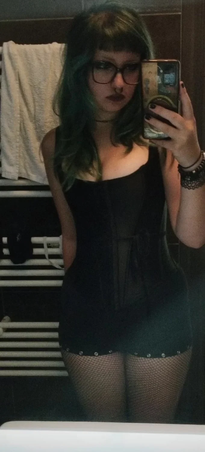 Hot goth cousin from Croatia IRL image 11