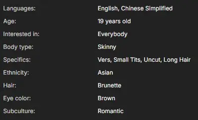 Skinny Chinese Girl On Strip Chat cover image