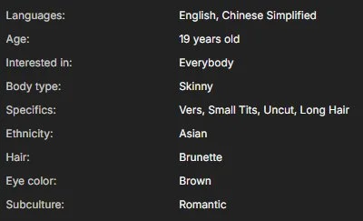 Skinny Chinese Girl On Strip Chat main image