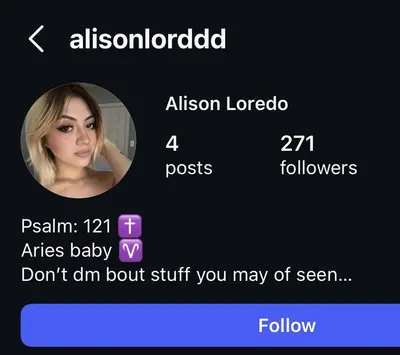 Blonde Alison Loredo leaked IG cover image
