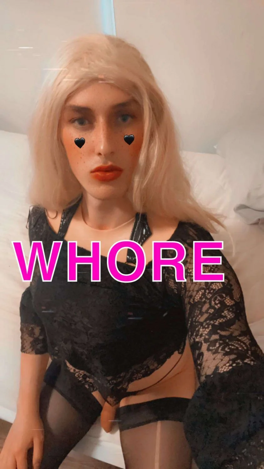 Perfect white sissy Chloe needs validation from real men image 18